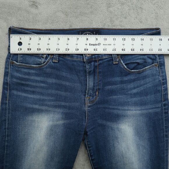Lucky Brand Jeans Women's 10R Blue Mid-Rise Brooke Straight Denim 32" Inseam - Picture 15 of 15
